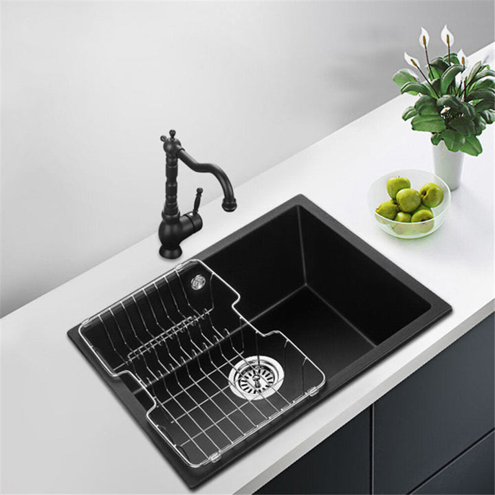 Kitchen Faucet Black Bronze Brass Antique Hot And Cold Mixer Crane Deck Mount Tap Image 2