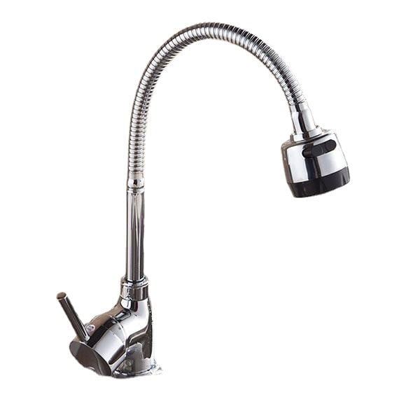 Kitchen Faucet Solid Brass Pull Tap Flexible Hot Cold Taps Water Outlet Image 4