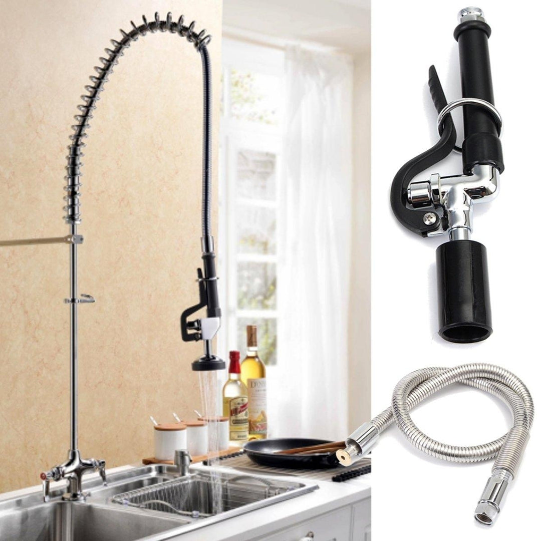 Kitchen Pre-Rinse Faucet Tap Spray Head Sprayer with Flexible Hose Image 2