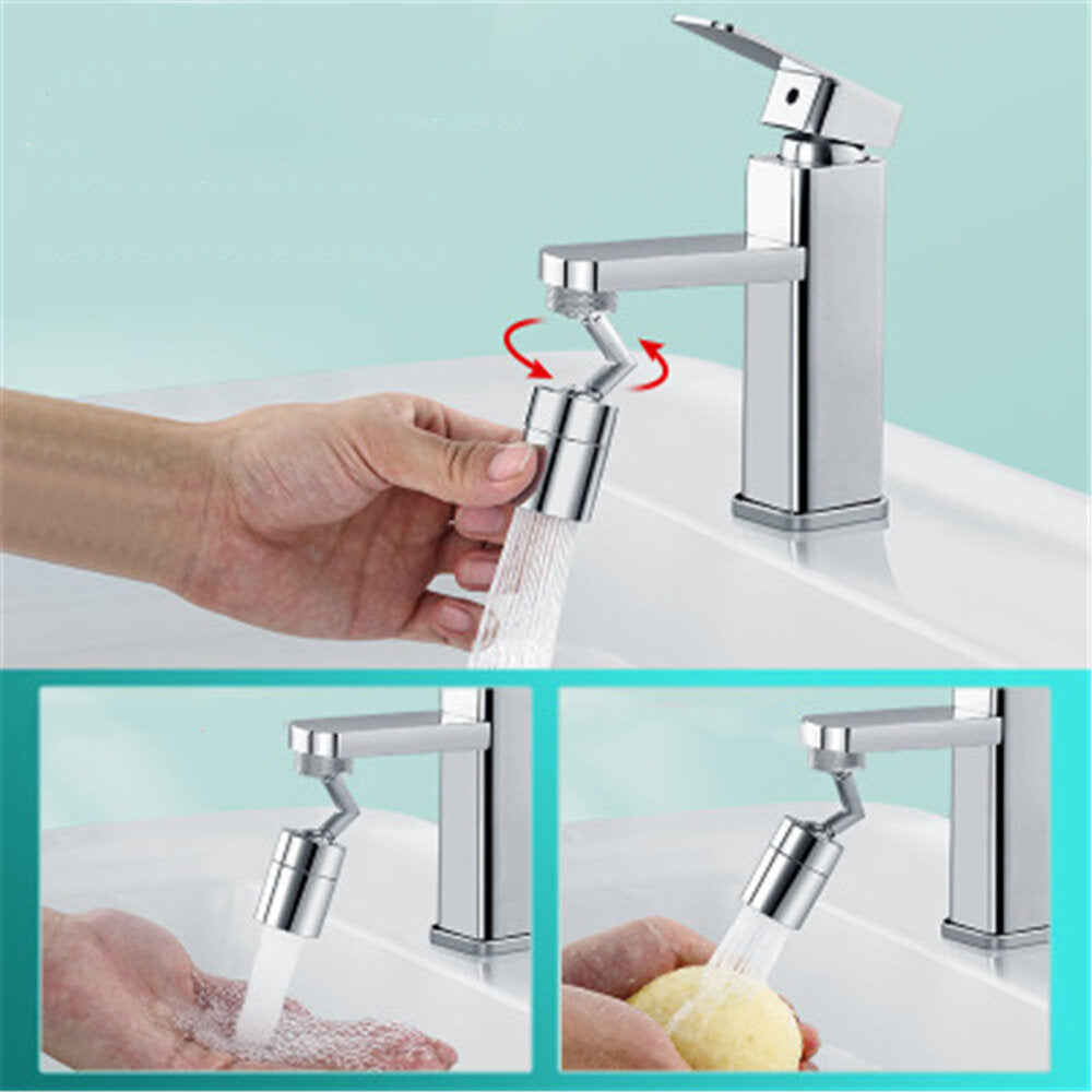 Kitchen Shower Faucet Universal Rotating Splash-proof Head Bubble 360 Filter Image 4