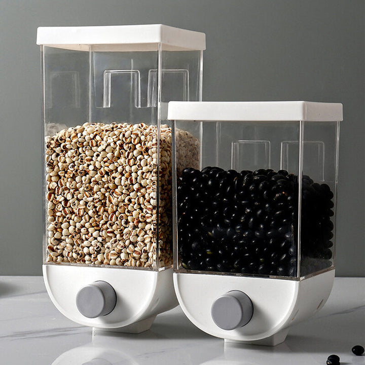 Kitchen Wall-Mounted Storage Tank Cereal Rice Bean Sealed Can Oatmeal Dispenser Wholesale Image 5