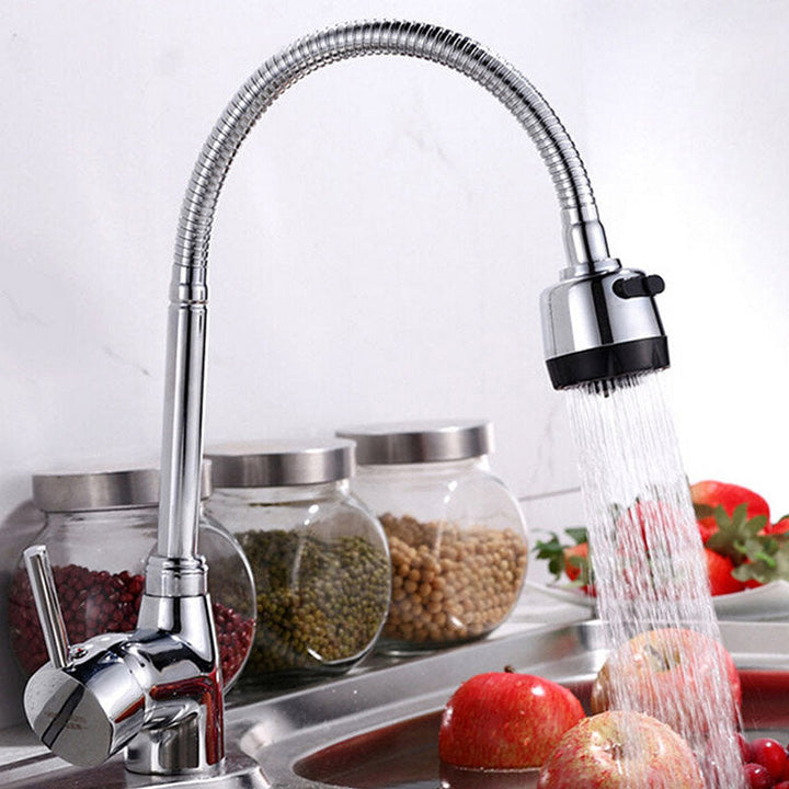 Kitchen Bathroom Single Hole Hot And Cold Universal Faucet Image 2