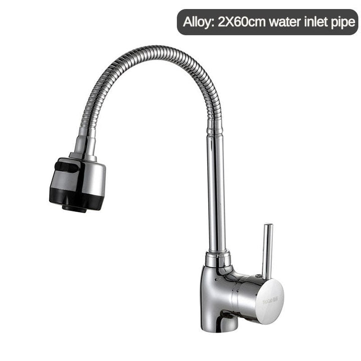 Kitchen Bathroom Single Hole Hot And Cold Universal Faucet Image 1