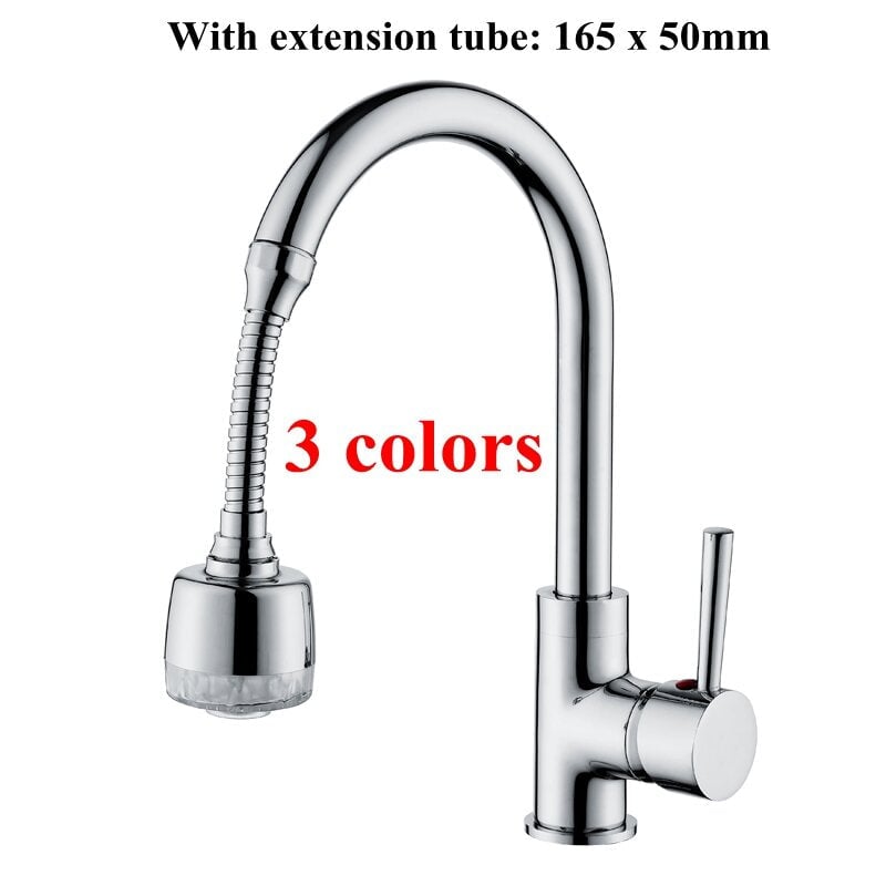 Kitchen LED Light Water Nozzle Faucet Filter Spray Head Extender Image 1