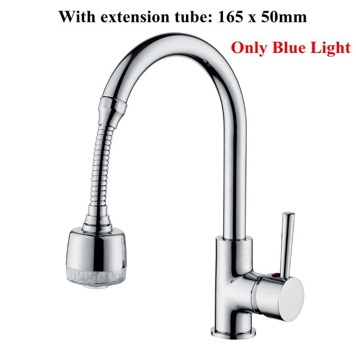 Kitchen LED Light Water Nozzle Faucet Filter Spray Head Extender Image 8