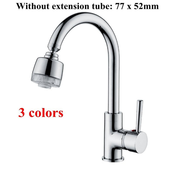 Kitchen LED Light Water Nozzle Faucet Filter Spray Head Extender Image 9