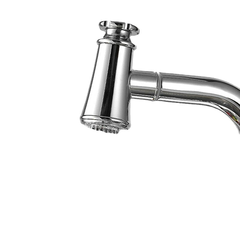 Kitchen Sink Faucet Pull-Out Sprayer Brass Hot Cold Water Mixer Tap Two Mode 360 Swivel With Hose Image 6