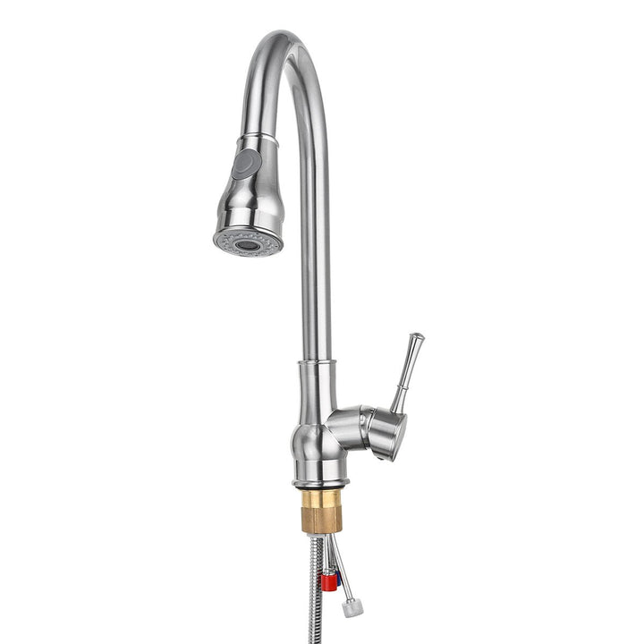 Kitchen Sink Faucet Pull Out Sprayer 360 Rotate Single Handle Mixer Tap Copper Image 7