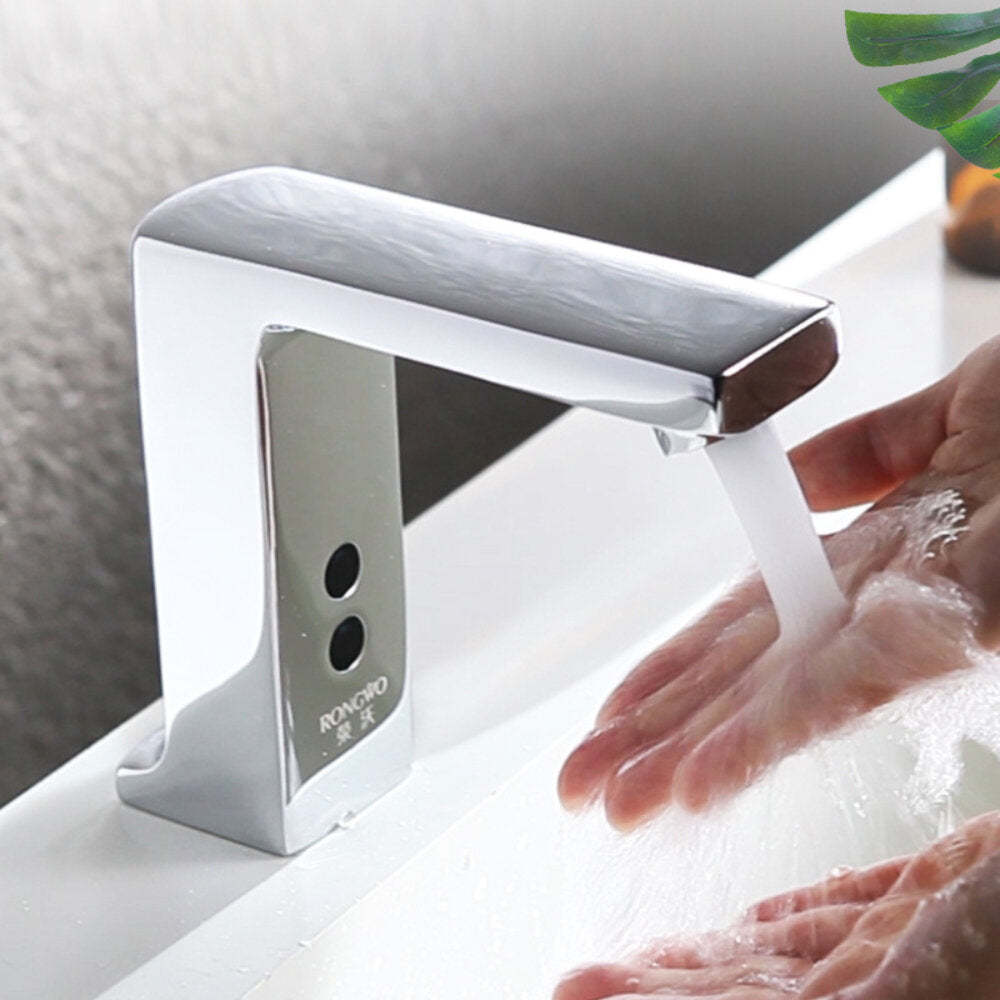 Induction Faucet Hot And Cold Automatic Sensor Touchless Sink Hand Contactless All Copper Kitchen Bathroom Auto Smart Image 3