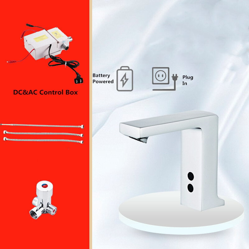 Induction Faucet Hot And Cold Automatic Sensor Touchless Sink Hand Contactless All Copper Kitchen Bathroom Auto Smart Image 1