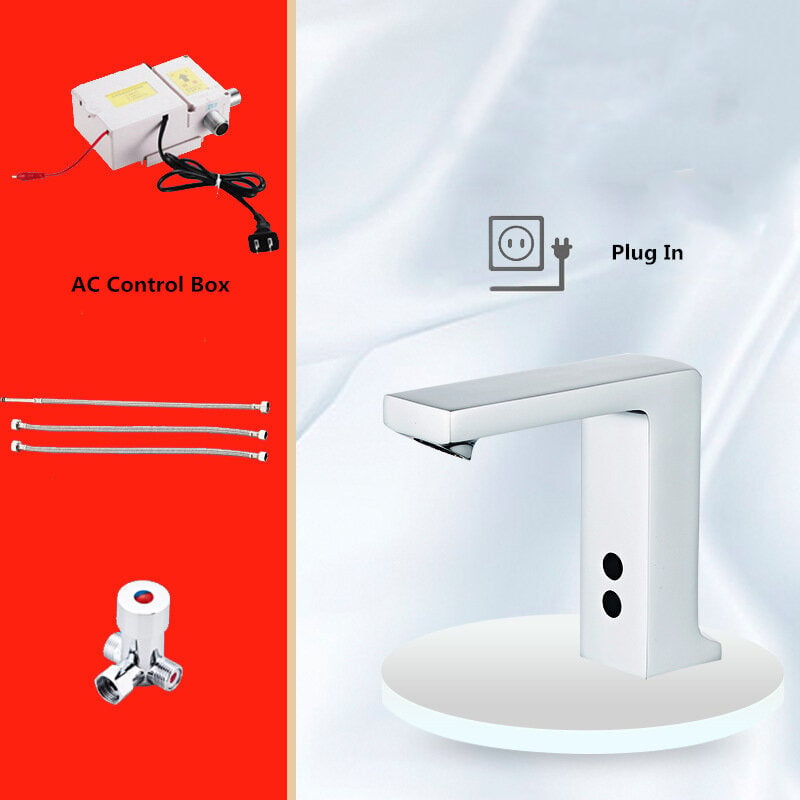 Induction Faucet Hot And Cold Automatic Sensor Touchless Sink Hand Contactless All Copper Kitchen Bathroom Auto Smart Image 1