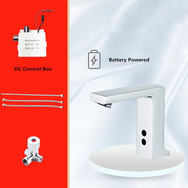 Induction Faucet Hot And Cold Automatic Sensor Touchless Sink Hand Contactless All Copper Kitchen Bathroom Auto Smart Image 1