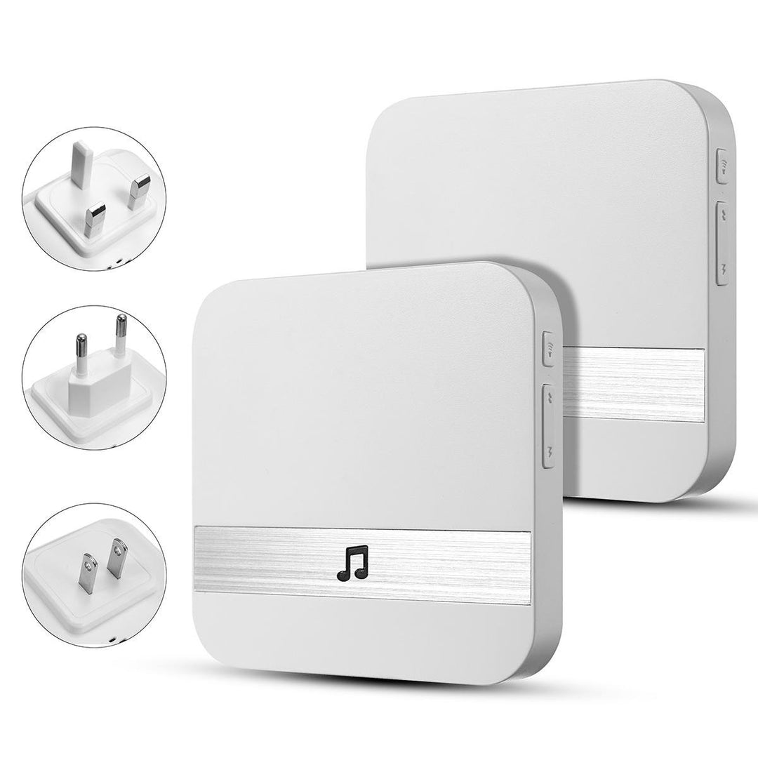 Home House 4 Volume Wireless Doorbell Chime 2 Plugin Receiver with 1 Transmitter Image 3