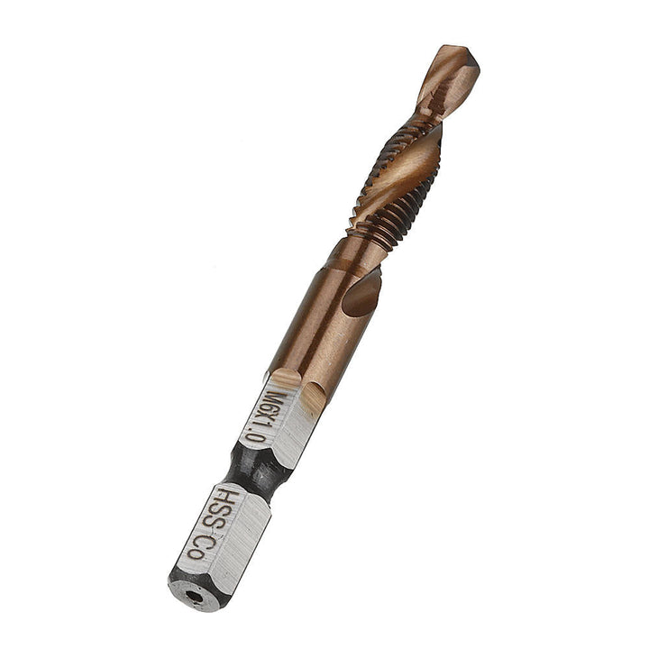 HSS Co M35 Cobalt Combination Drill Tap Bit M3-M10 Deburr Countersink Drill Bit Image 2