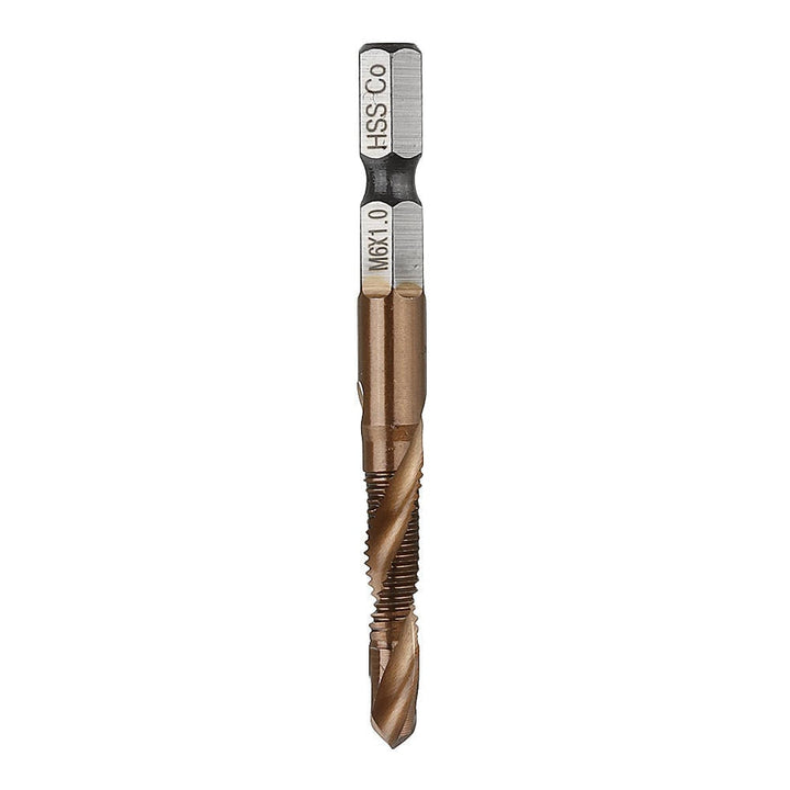 HSS Co M35 Cobalt Combination Drill Tap Bit M3-M10 Deburr Countersink Drill Bit Image 3