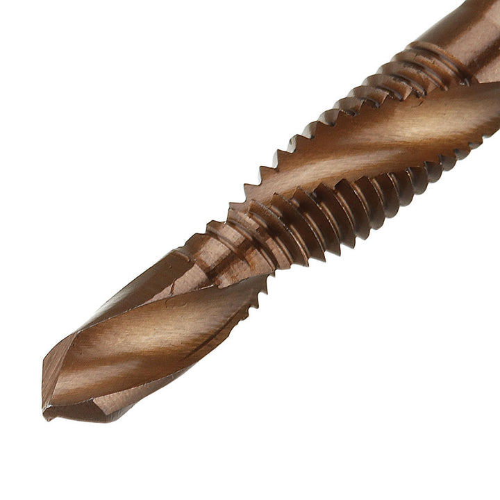 HSS Co M35 Cobalt Combination Drill Tap Bit M3-M10 Deburr Countersink Drill Bit Image 4