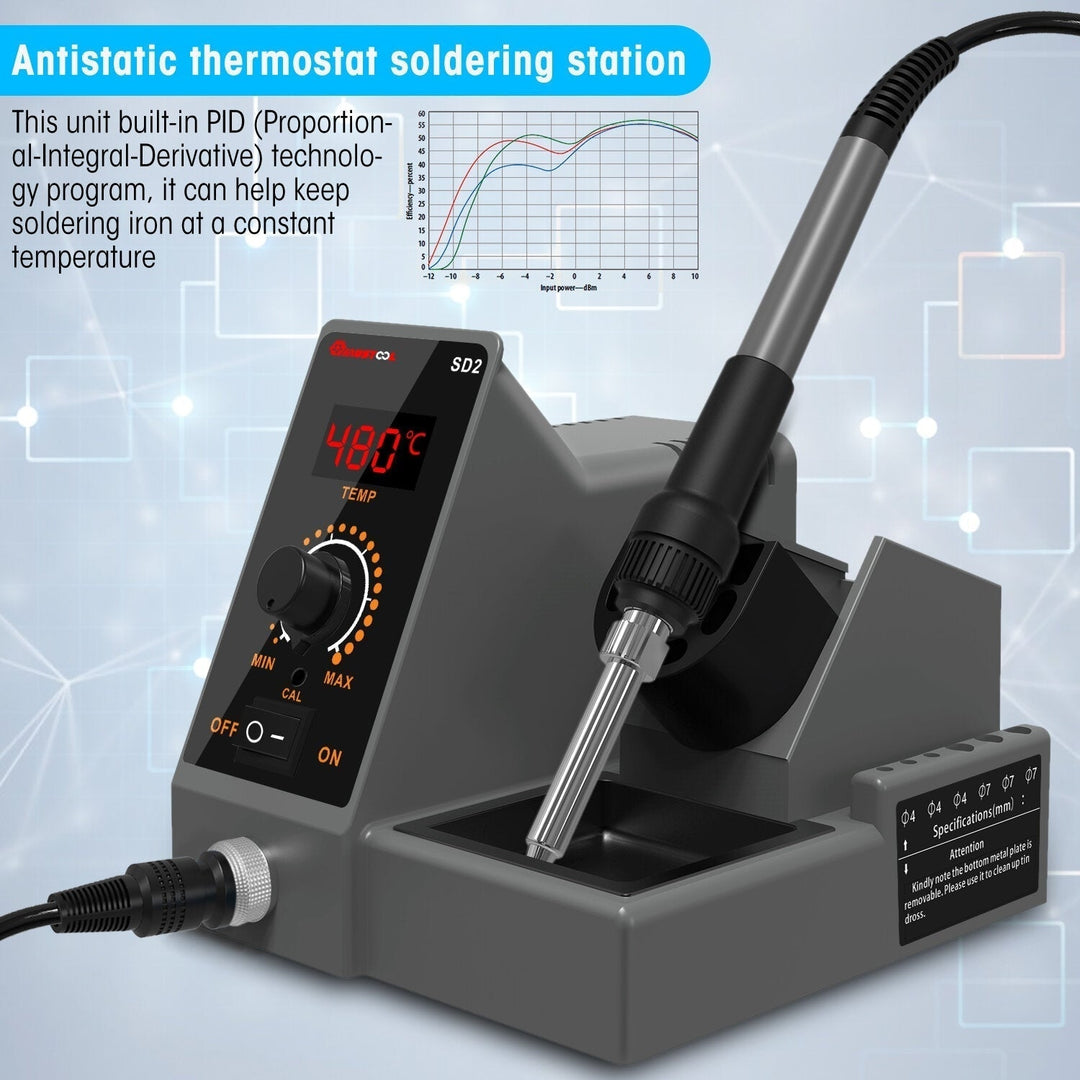 LCD 60W Soldering Station Professional PID Soldering Iron Station Tool Kit Adjustable Temperature Image 4