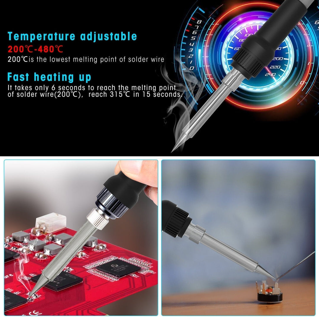 LCD 60W Soldering Station Professional PID Soldering Iron Station Tool Kit Adjustable Temperature Image 6