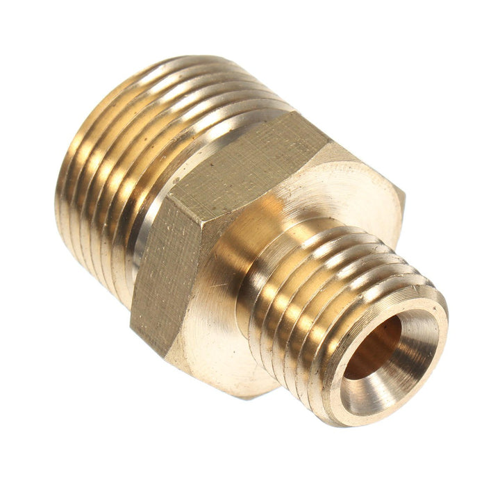 M22 Male to 1,4" Male Adapter Brass Pressure Washer Hose Quick Connect Coupling Fitting for Karcher Image 2