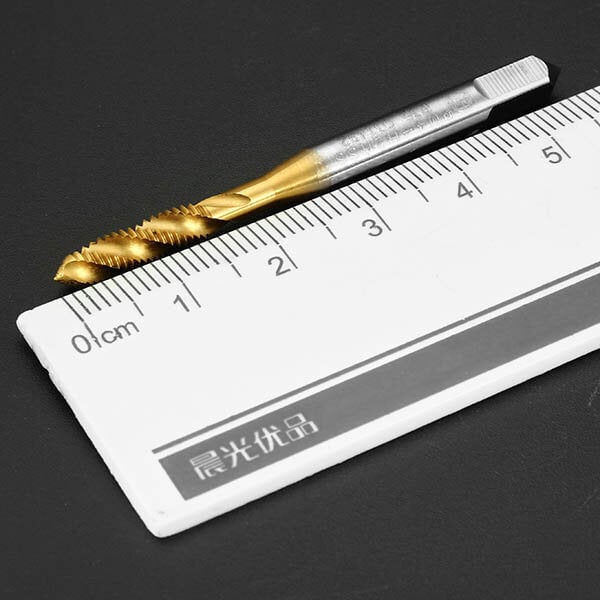 M4x0.7 HSS Titanium Coated Screw Thread Metric Spiral Fluted Machine Screw Tap Image 4