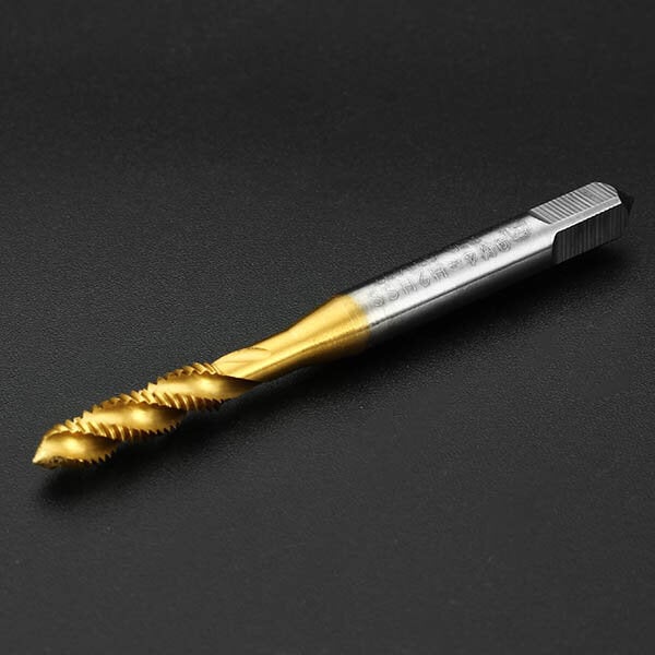 M4x0.7 HSS Titanium Coated Screw Thread Metric Spiral Fluted Machine Screw Tap Image 9