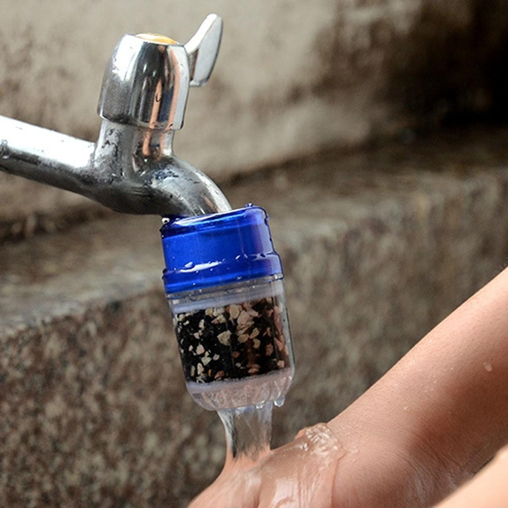 Mini Activated Carbon Faucet Mount Filter Filtration Household Kitchen Water Tap Clean Purifier Cart Image 2