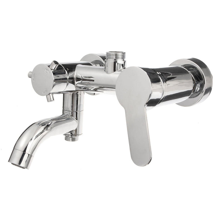 Modern Chrome Bathroom Filler Shower Bath Sink Hand Held Wall Mounted Mixer Tap Faucet Image 5