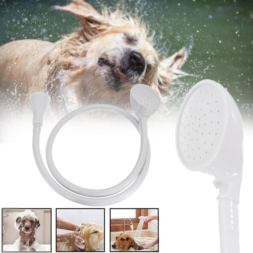 Pet Shower Head Bath Spray Single Wide Tap Hose Pipe Tub Sink Washing Faucet Image 2