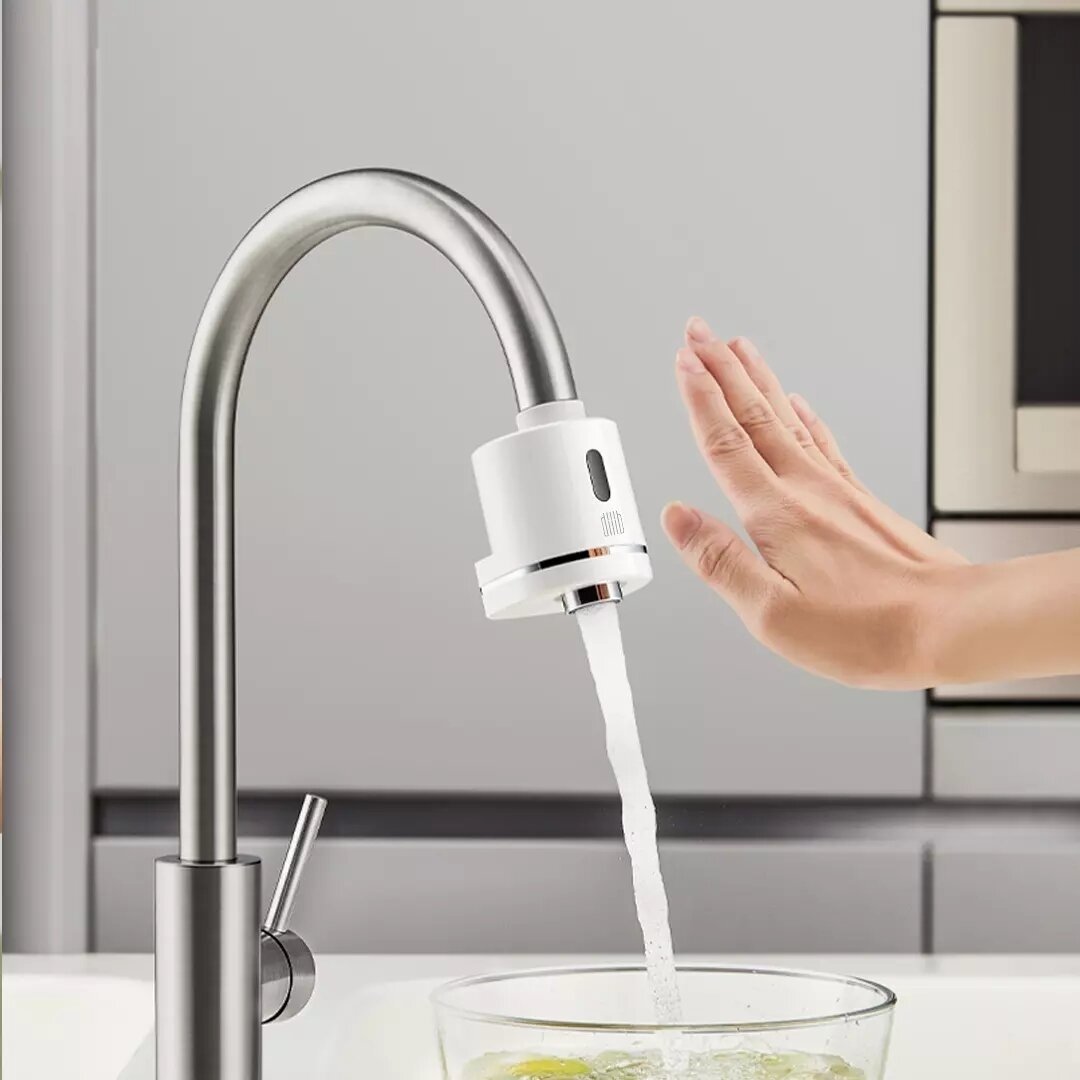 Automatic Sense Infrared Unplugged Induction Touchless Water Saver Device For Kitchen Bathroom Sink Faucet Image 4