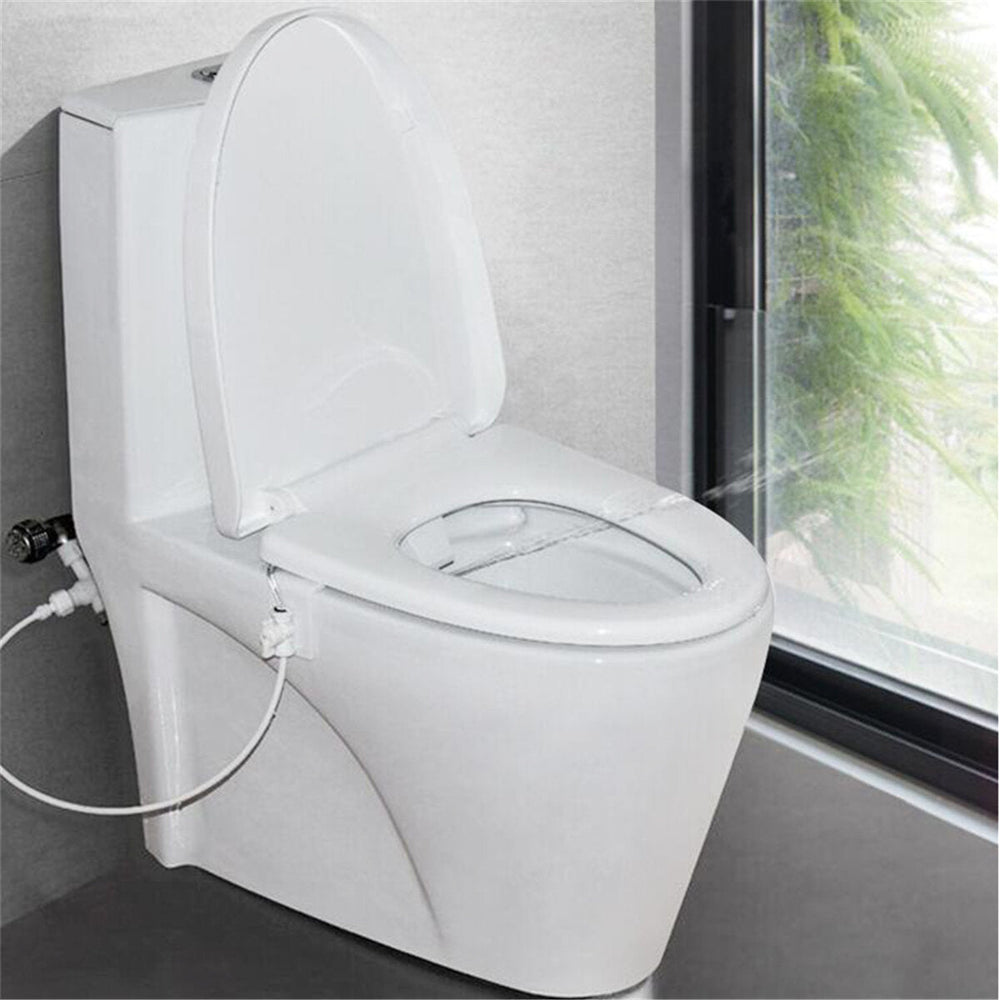 Non Electric Hygiene Water Wash Clean Unisex Toilet Bidet Seat Attachment Set Image 2