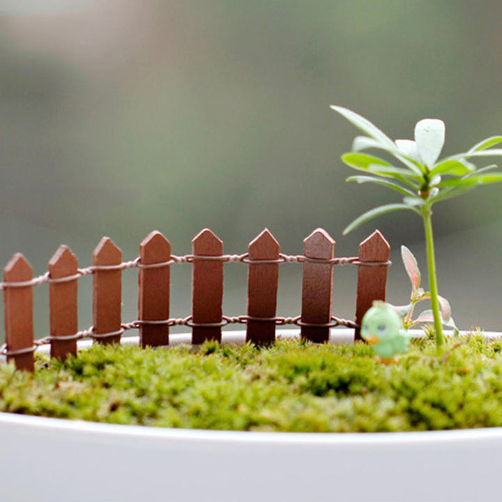 Miniature Small Wood Fence DIY Fairy Garden Micro Dollhouse Plant Pot Decorations Bonsai Terrarium Ornament Image 6