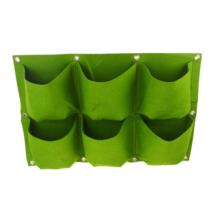 Multi-pocket Wall Hanging Planting Bag Fabric Grow Bag Image 4