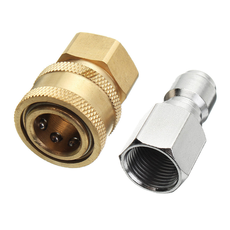 Pressure Washer Quick Release Adapter 3,8 Inch 14.8mm Coupling Connector Set Image 1