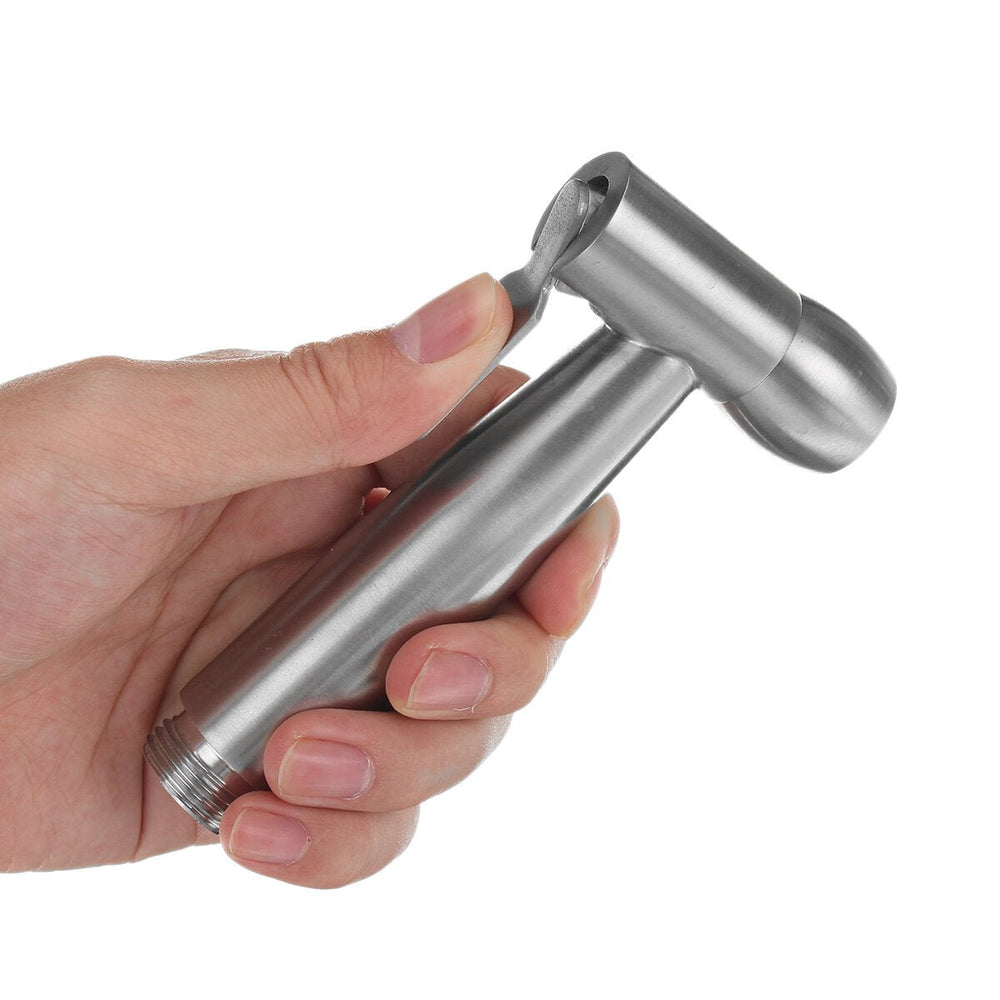 Portable Toilet Bidet Sprayer Stainless Steel Hand Held Shattaf Bathroom Shower Head Tool Image 2