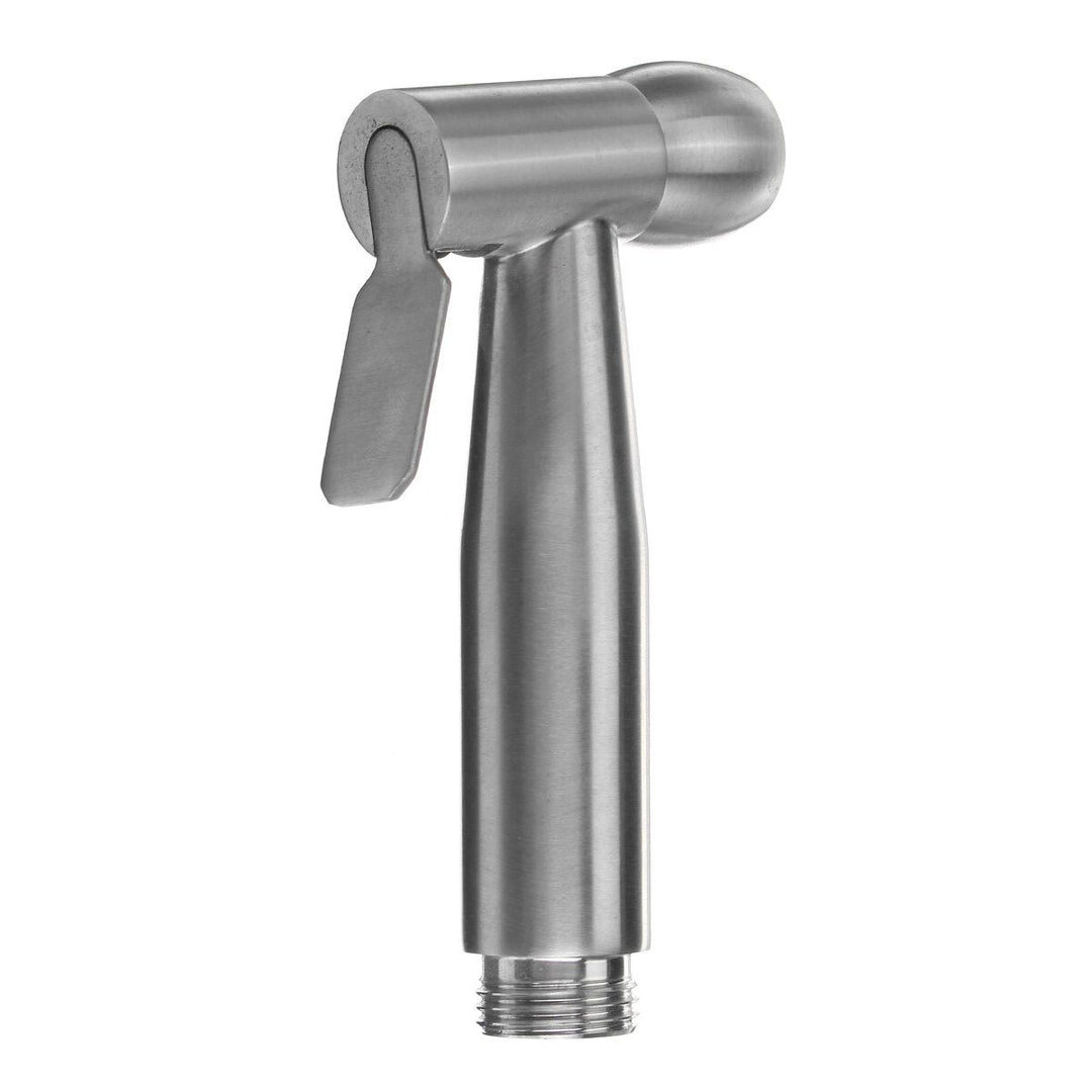 Portable Toilet Bidet Sprayer Stainless Steel Hand Held Shattaf Bathroom Shower Head Tool Image 6