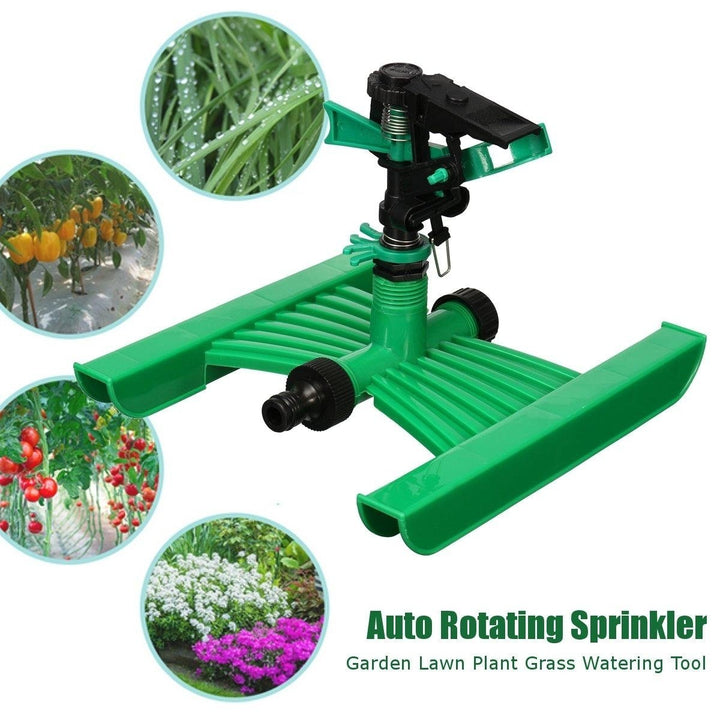 Plastic Auto Rotating Lawn Sprinkler Garden Lawn Plant Grass Watering Tool Image 5