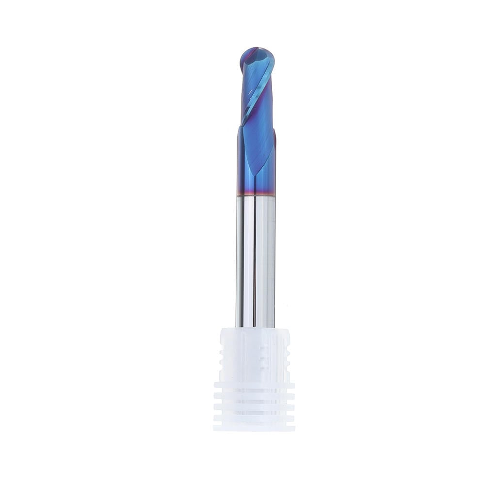 R3,R4,R5 2 Flutes Ball Nose End Mill HRC60 Blue NaCo Coating Tungsten Steel Carbide CNC Milling Cutter Image 7