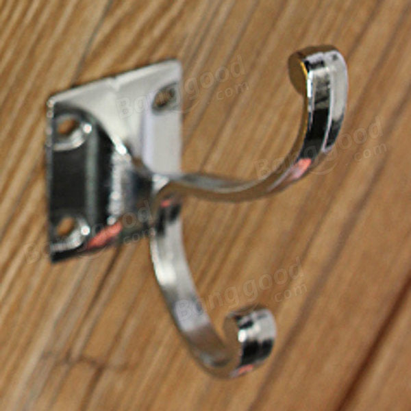 Retro Zinc Alloy Mount Hooks Towel Clothes Hat Coat Hanger for Door Wall Image 5