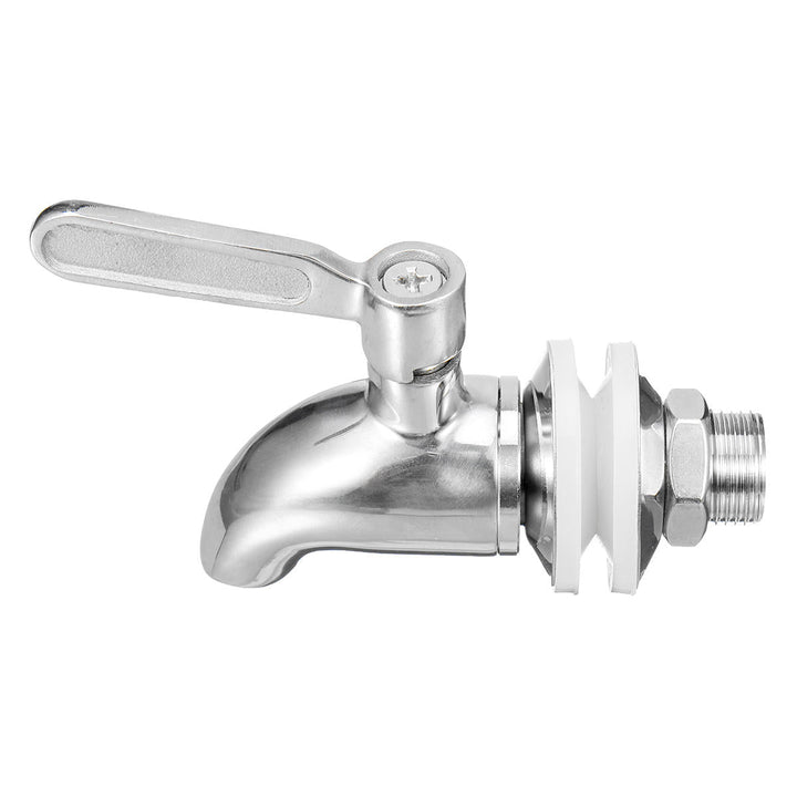 Silver Stainless Steel Faucet Barrel Tap For Drink Beverage Juice Water Coffee With The Switch Image 3