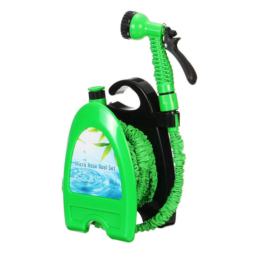 Sprinkler Hose Around The Pipe Rack Hose Rack Garden Garden Car Wash Telescopic Latex Hose Storage Set Image 1