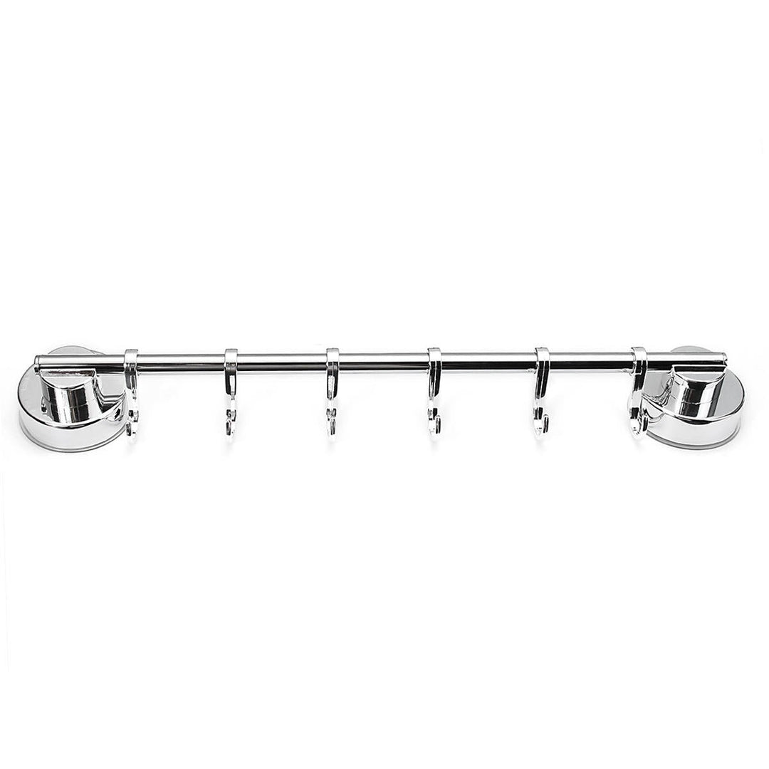 Stainless Steel Suction Cup Hanger Hooks Kitchen Rack Clothes Hanging Holders Home Hooks Image 1