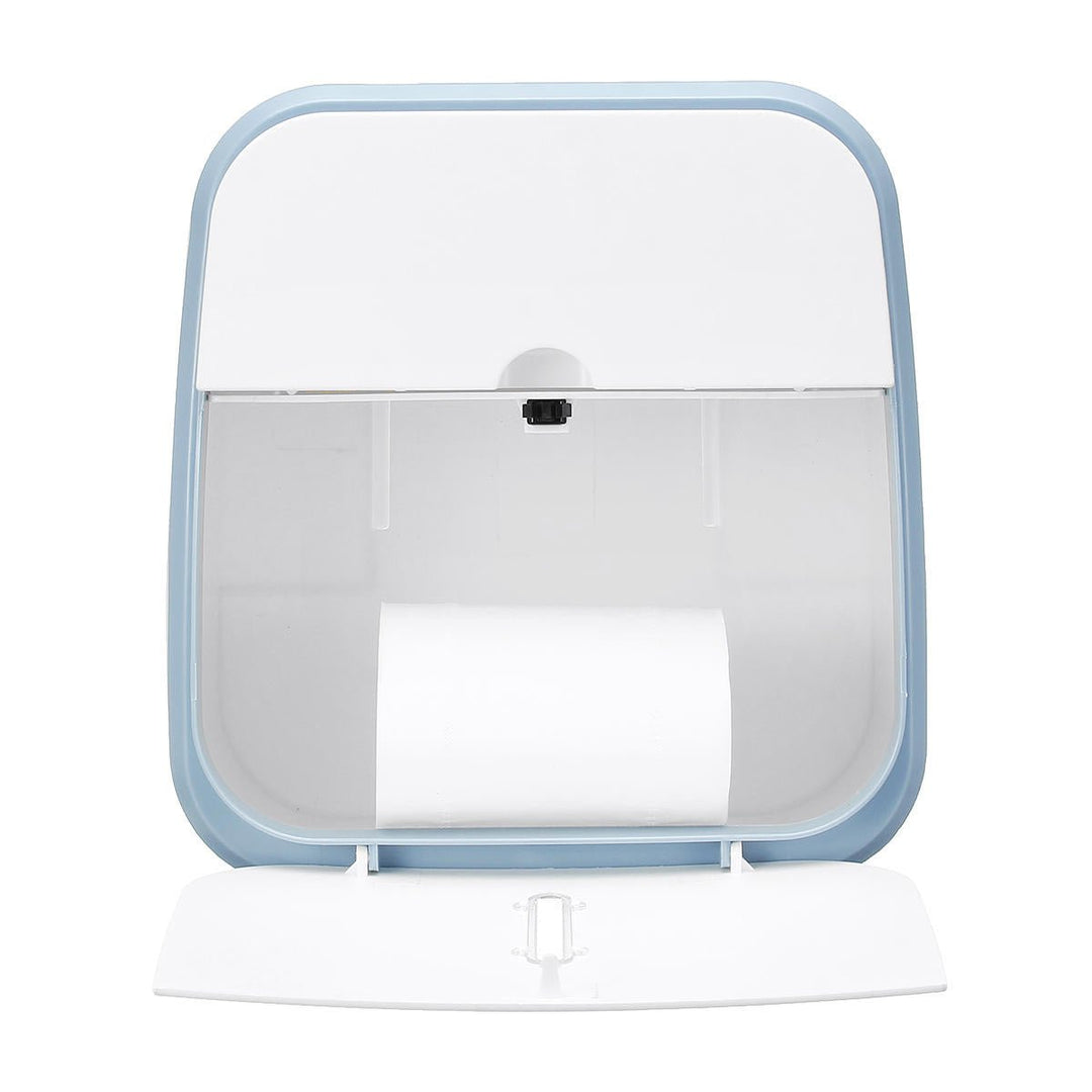 Toilet Hand Paper Towel Dispenser Tissue Box Holder Wall Mounted Bathroom Kit Image 4