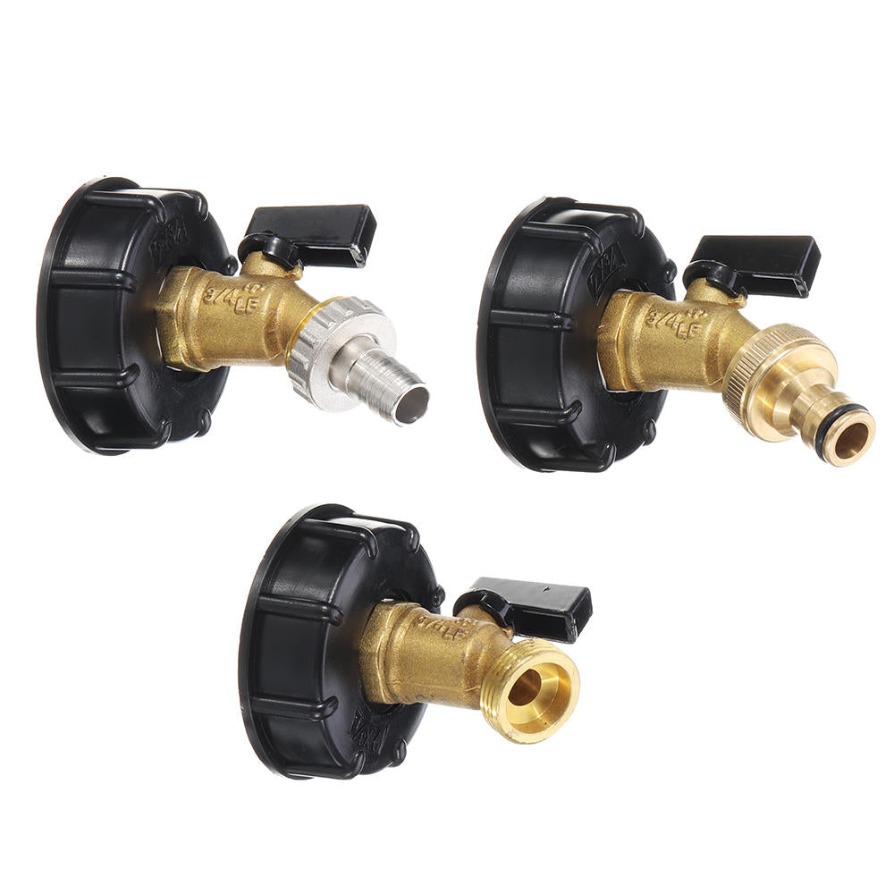 Ton Barrel Water Tank Connector Garden Tap Hose Barb Thread Faucet Fitting Tool Adapter Outlet Type Quick Image 1