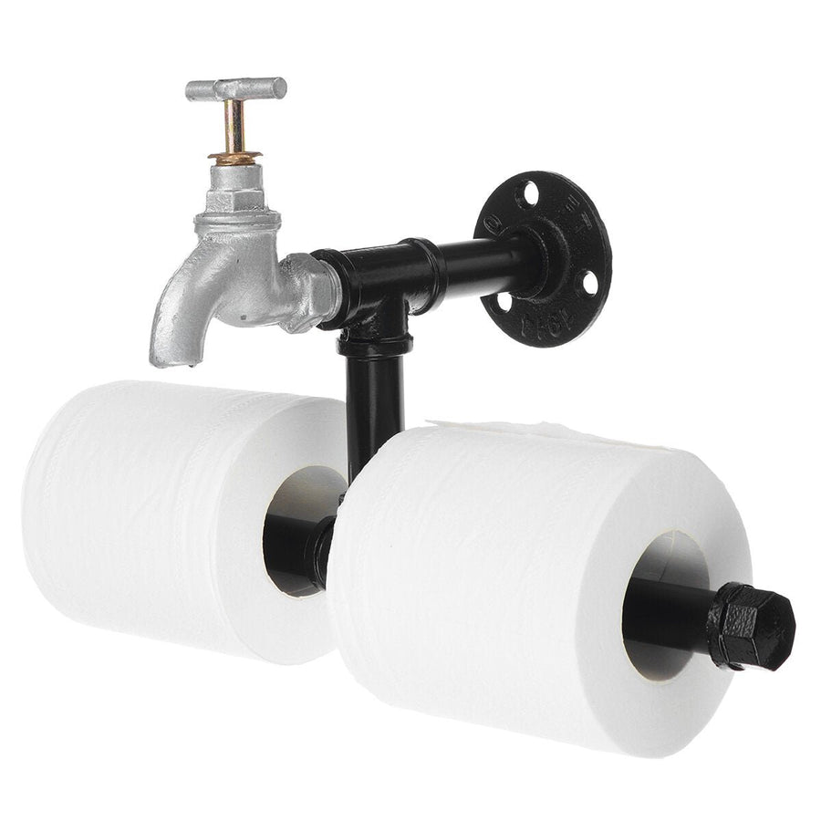 Water Pipe Toilet Paper Rack Paper Towel Rack Personality Creativity Image 1