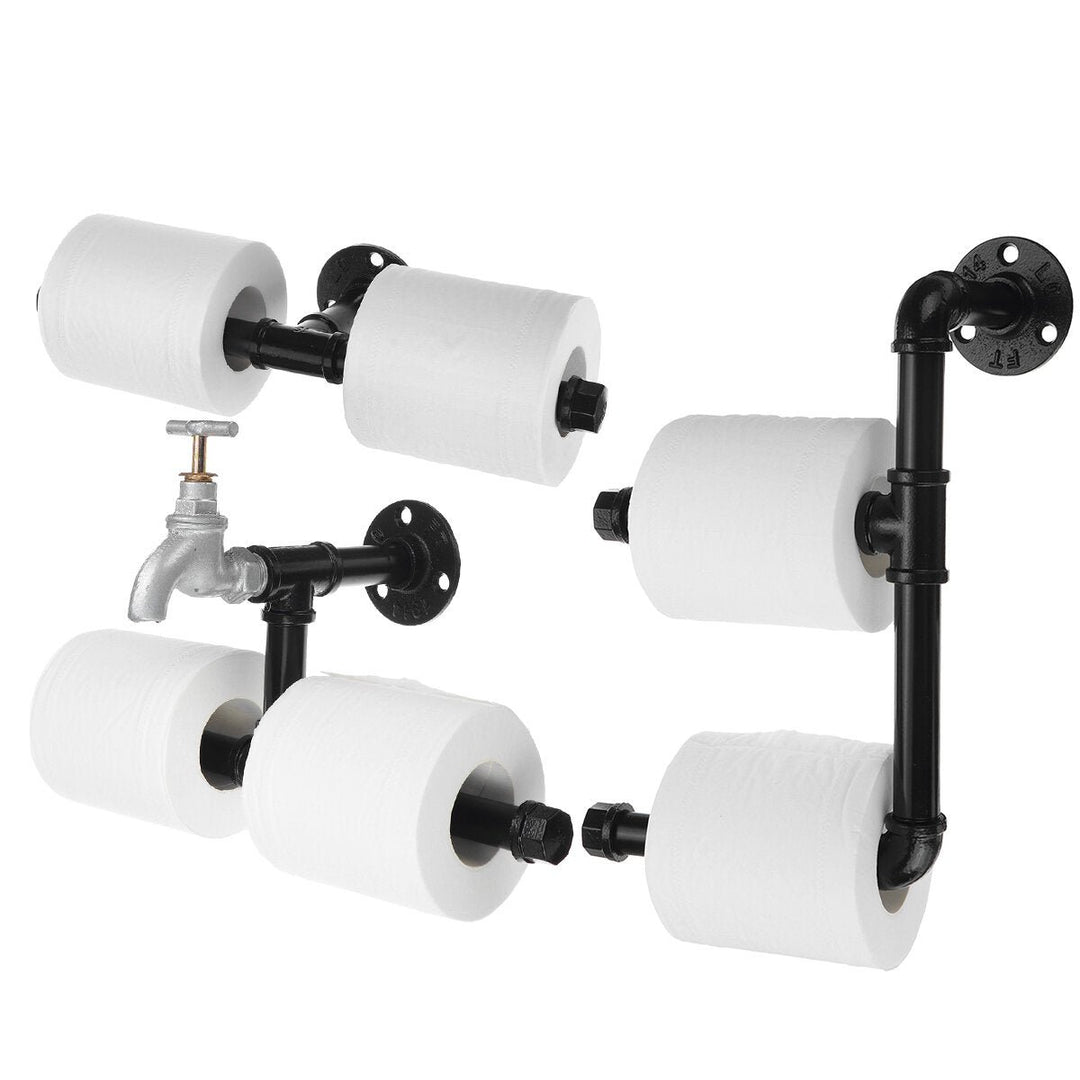 Water Pipe Toilet Paper Rack Paper Towel Rack Personality Creativity Image 2