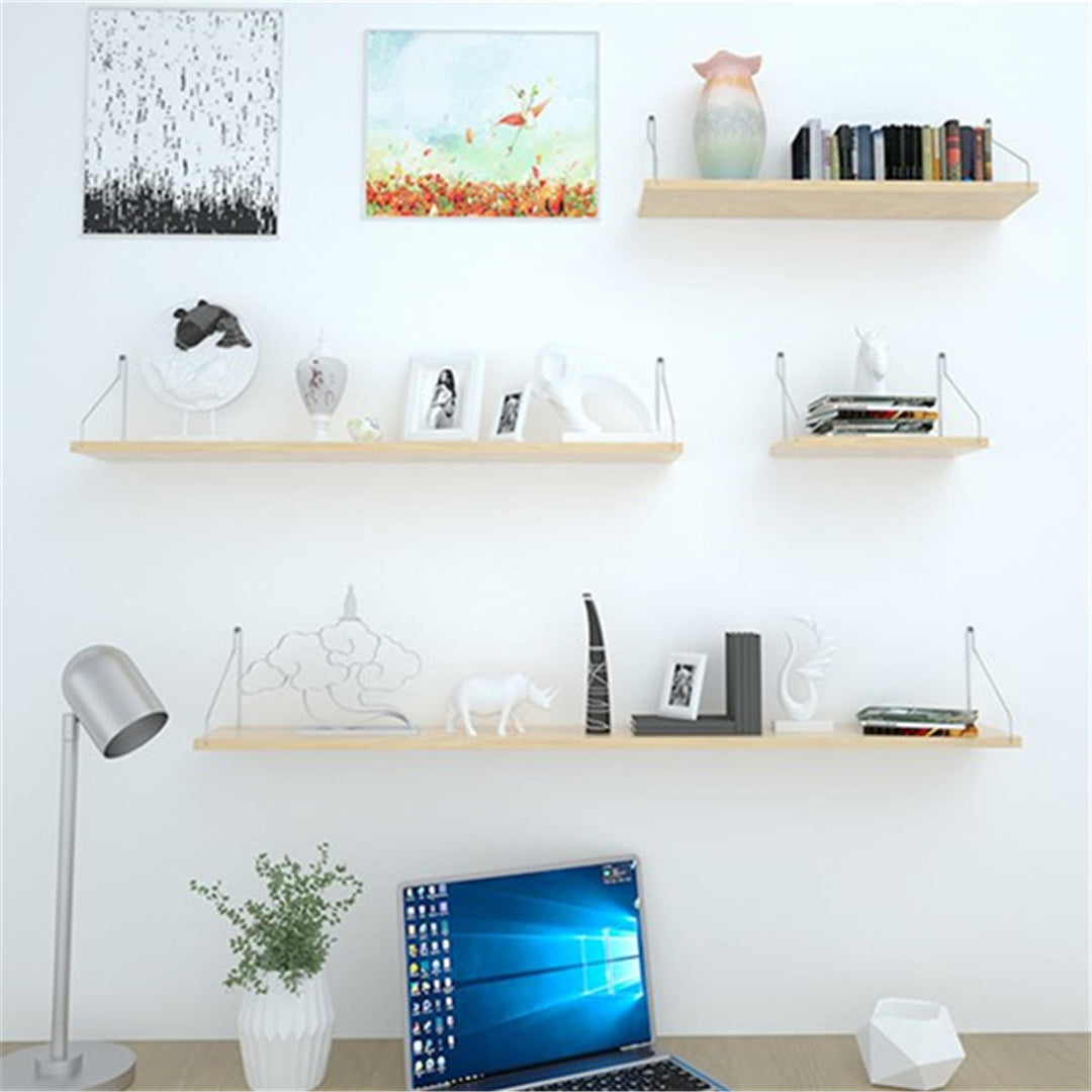 Wall-Mounted Wall Shelf Storage Display Rack Bookshelf Wall Home Decoration Image 2