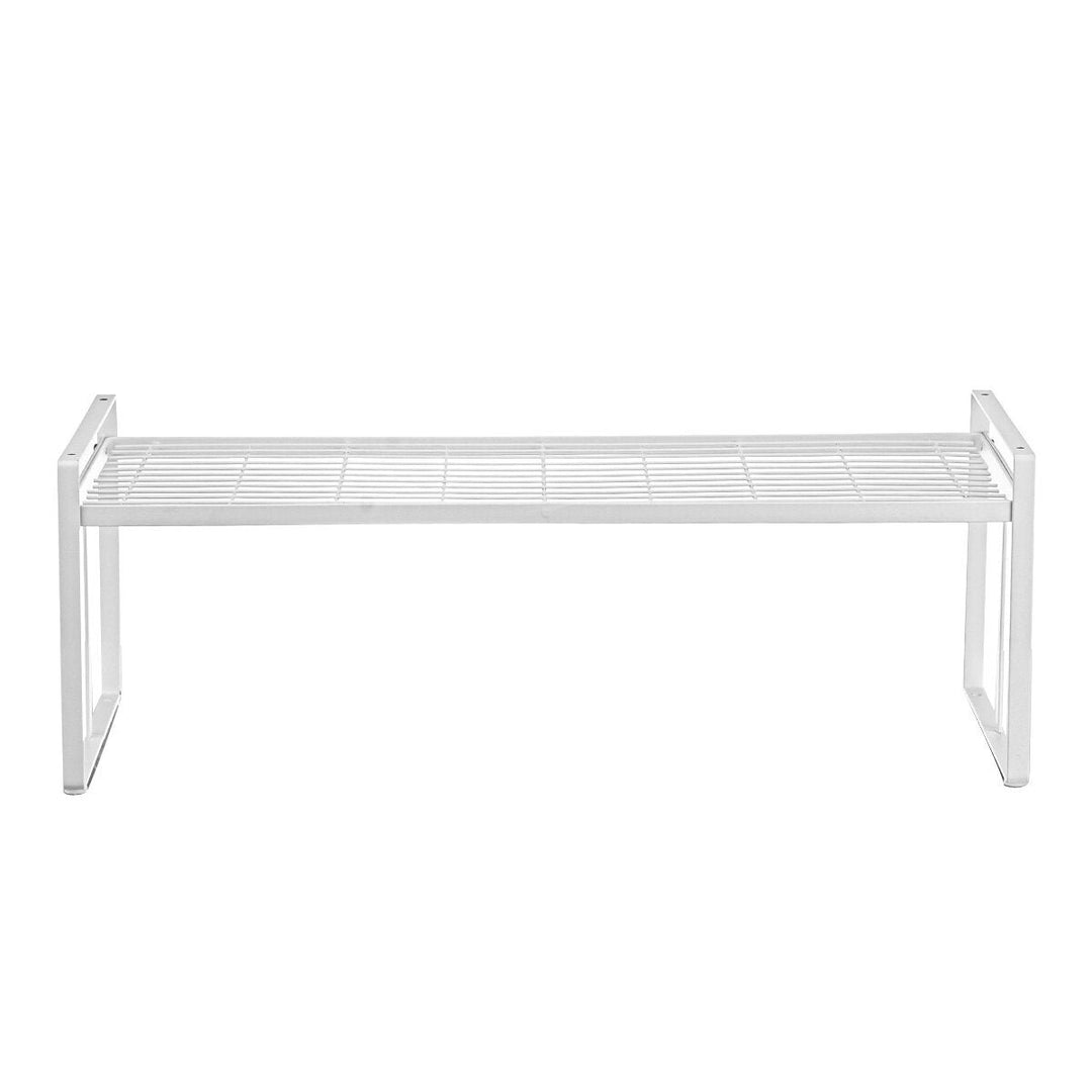 White Standing Rack Kitchen Bathroom Countertop Storage Organizer Shelf Holder Image 3