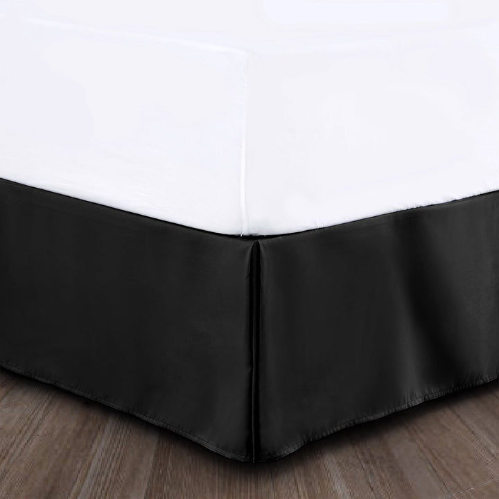 Bed Skirt Long Staple Fiber - Durable and Quadruple Pleated (Multiple colors) Image 1