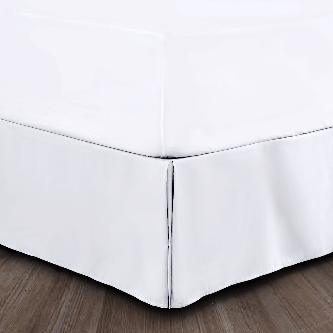 Bed Skirt Long Staple Fiber - Durable and Quadruple Pleated (Multiple colors) Image 1