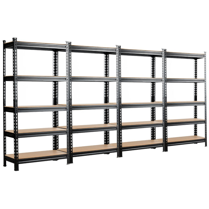 Costway 2/3/4 PCS 5-Tier Metal Shelves 60 Garage Rack Adjustable Image 1